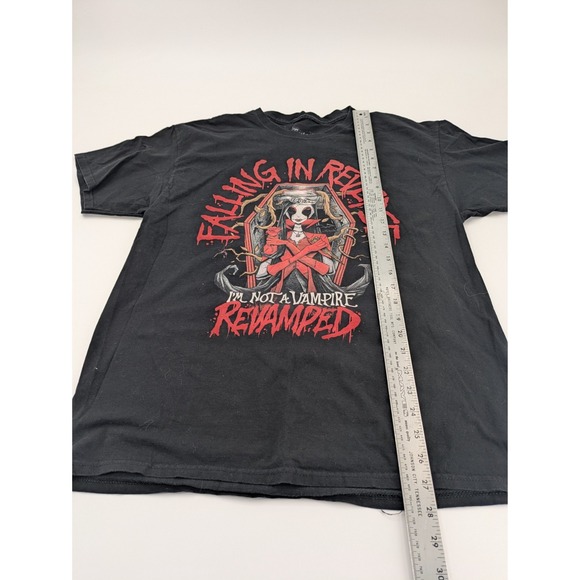 Falling In Reverse I'm Not A Vampire Revamped Black Large T-Shirt - Picture 3 of 6